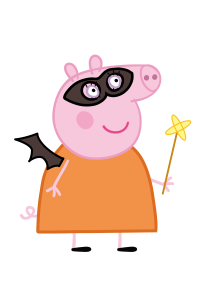 Peppa Pig Halloween Costume Vector 3