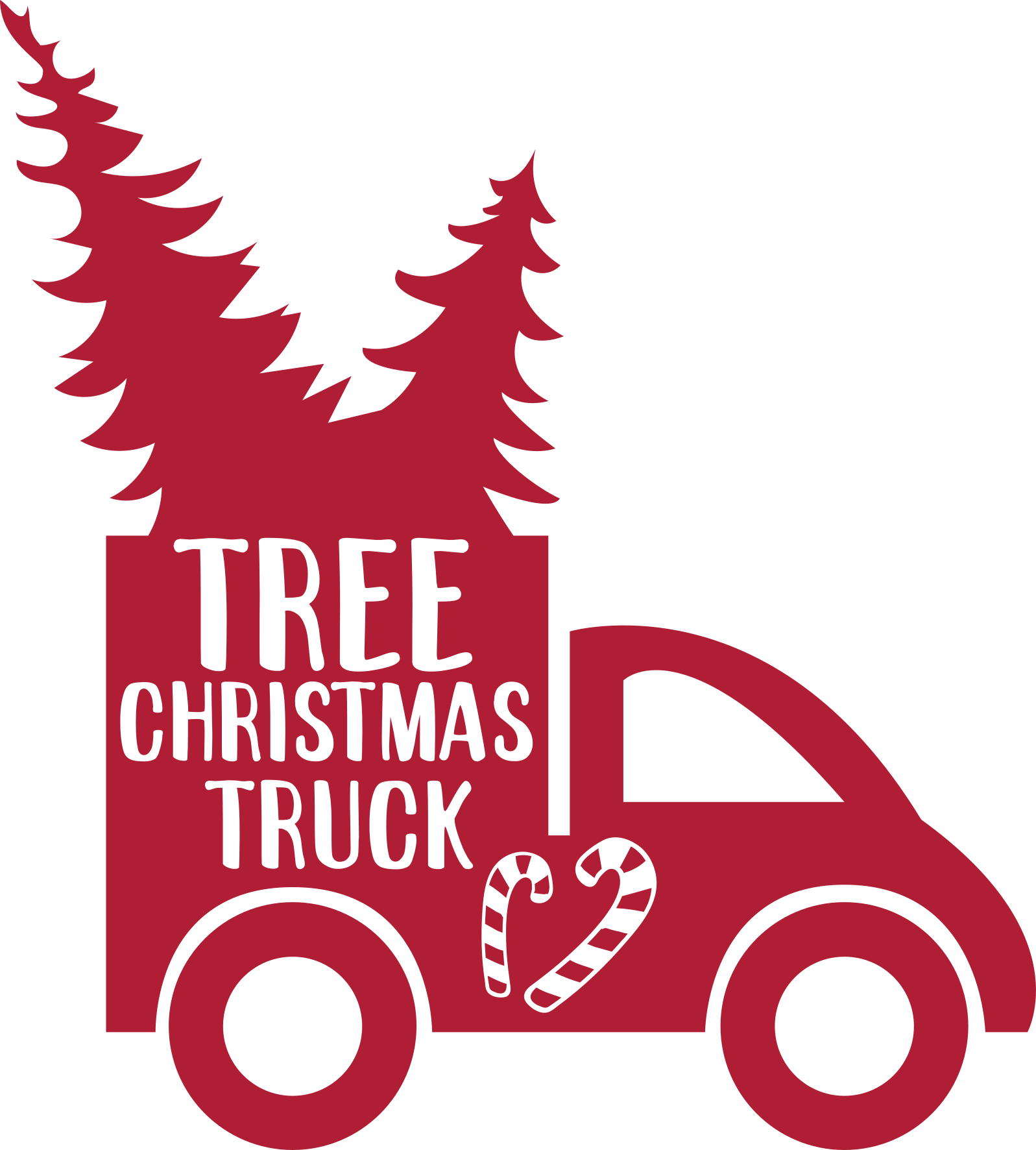 Christmas Tree Truck Vector Christmas Tree Truck Vector