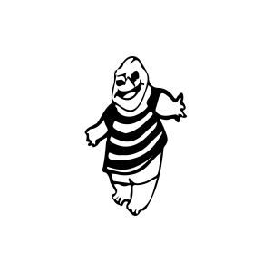 The Nightmare Before Christmas Black Bee Happy Template