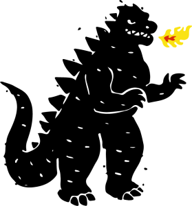 King Kong Godzila Dragon Vector 2