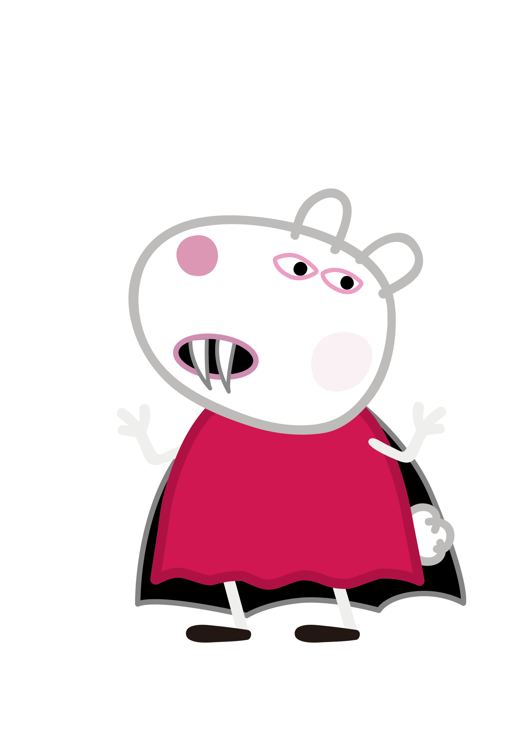 Peppa Pig Suzy Sheep vampire Costume Vector Peppa Pig Suzy Sheep vampire Costume Vector