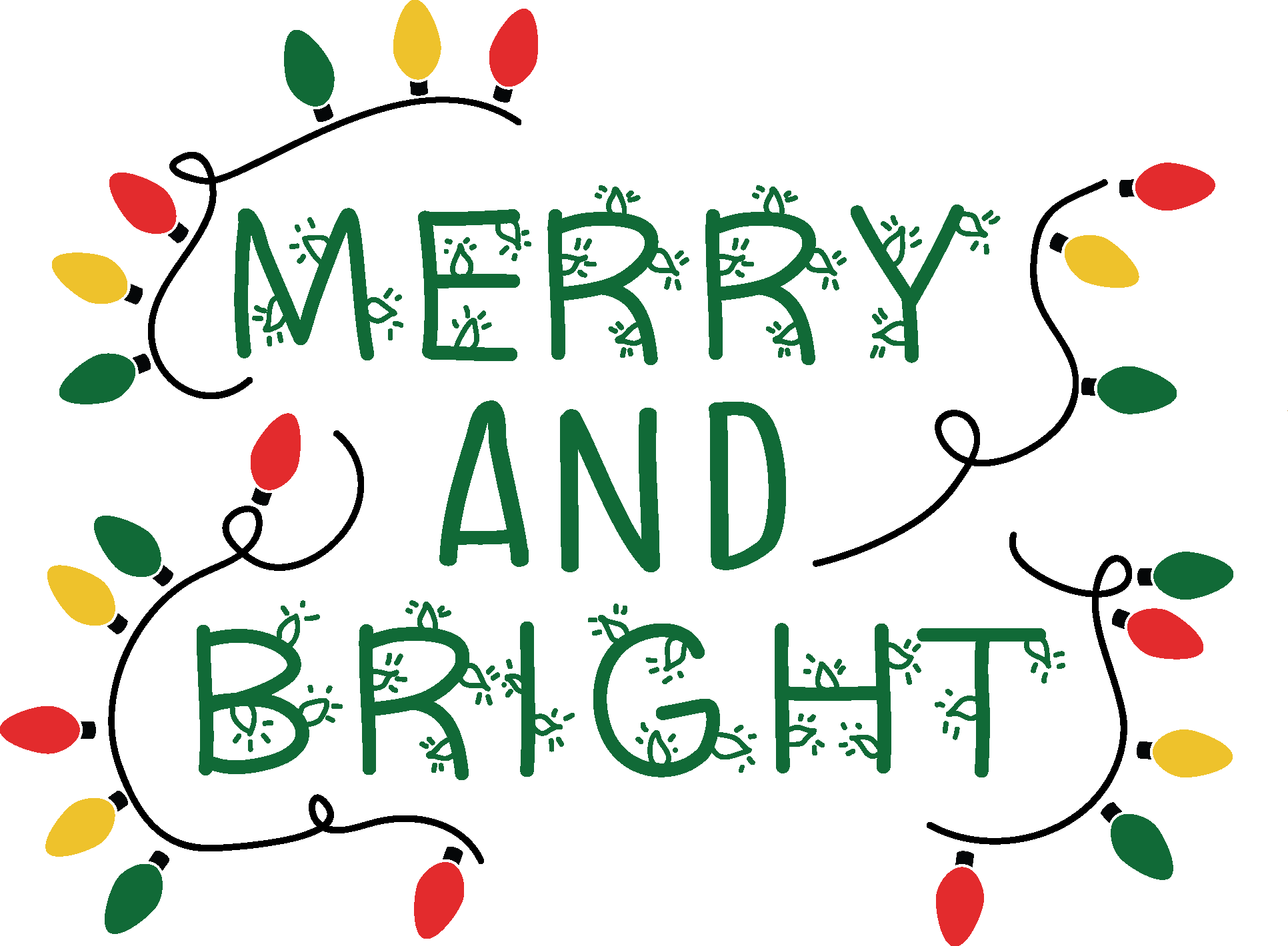 Christmas Merry and Bright Vector 5 Christmas Merry and Bright Vector 5