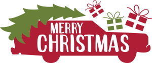 Merry Christmas Car Vector 4