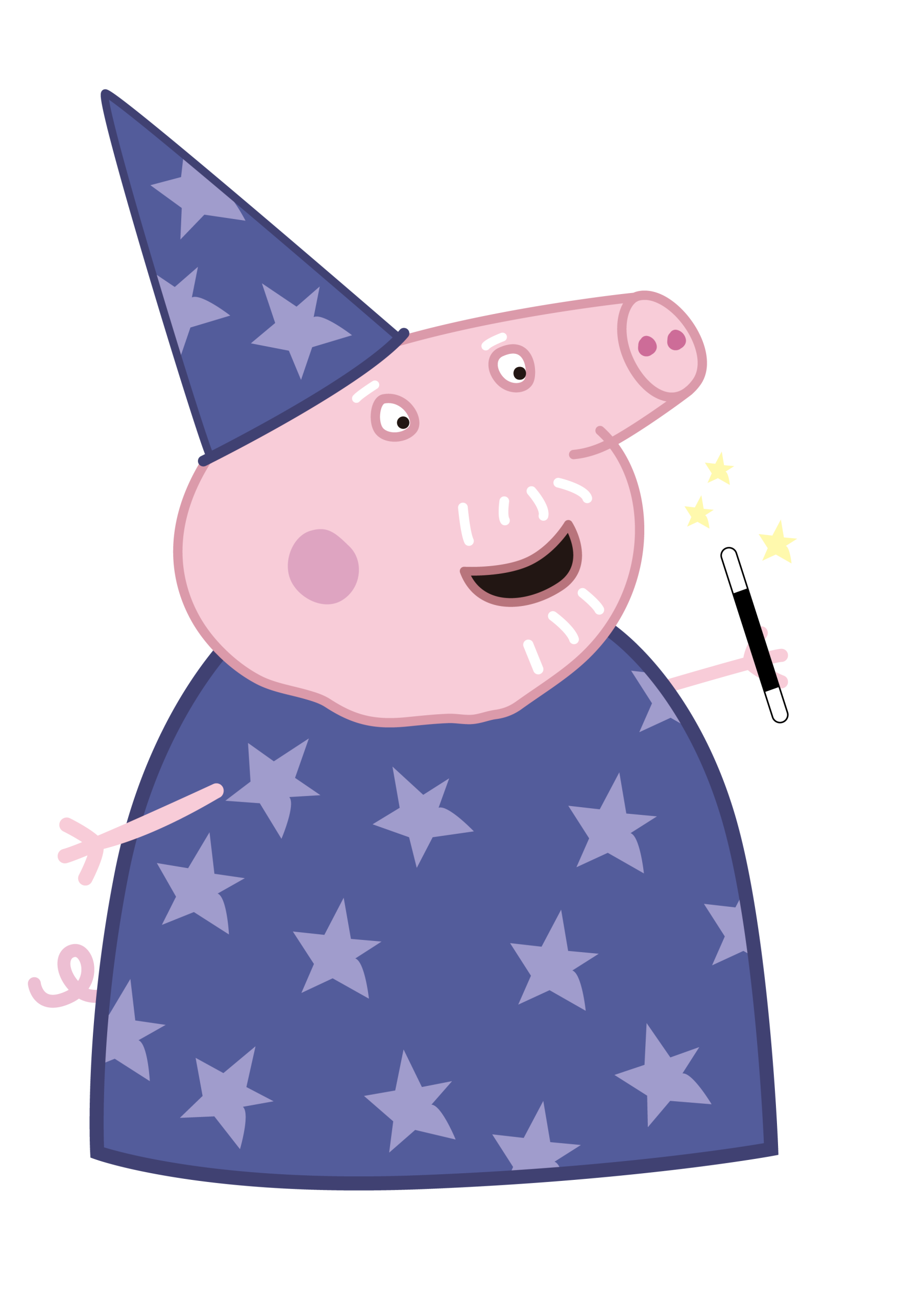 Peppa Pig Daddy Pig Wizard Costume Vector Peppa Pig Daddy Pig Wizard Costume Vector