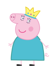 Peppa Pig Princess Peppa Pig Vector