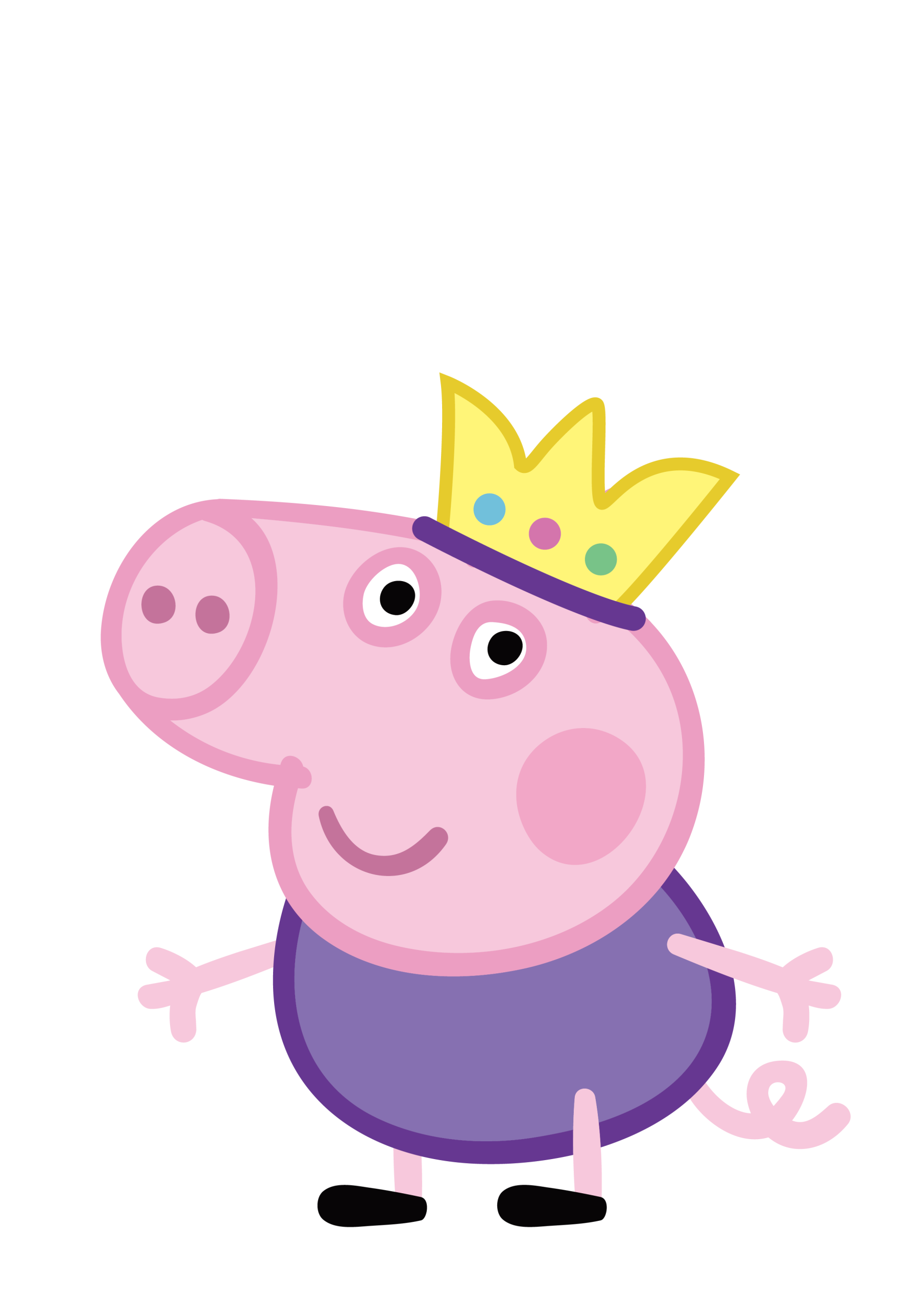 Peppa Pig Wearinf Crown Vector Peppa Pig Wearinf Crown Vector