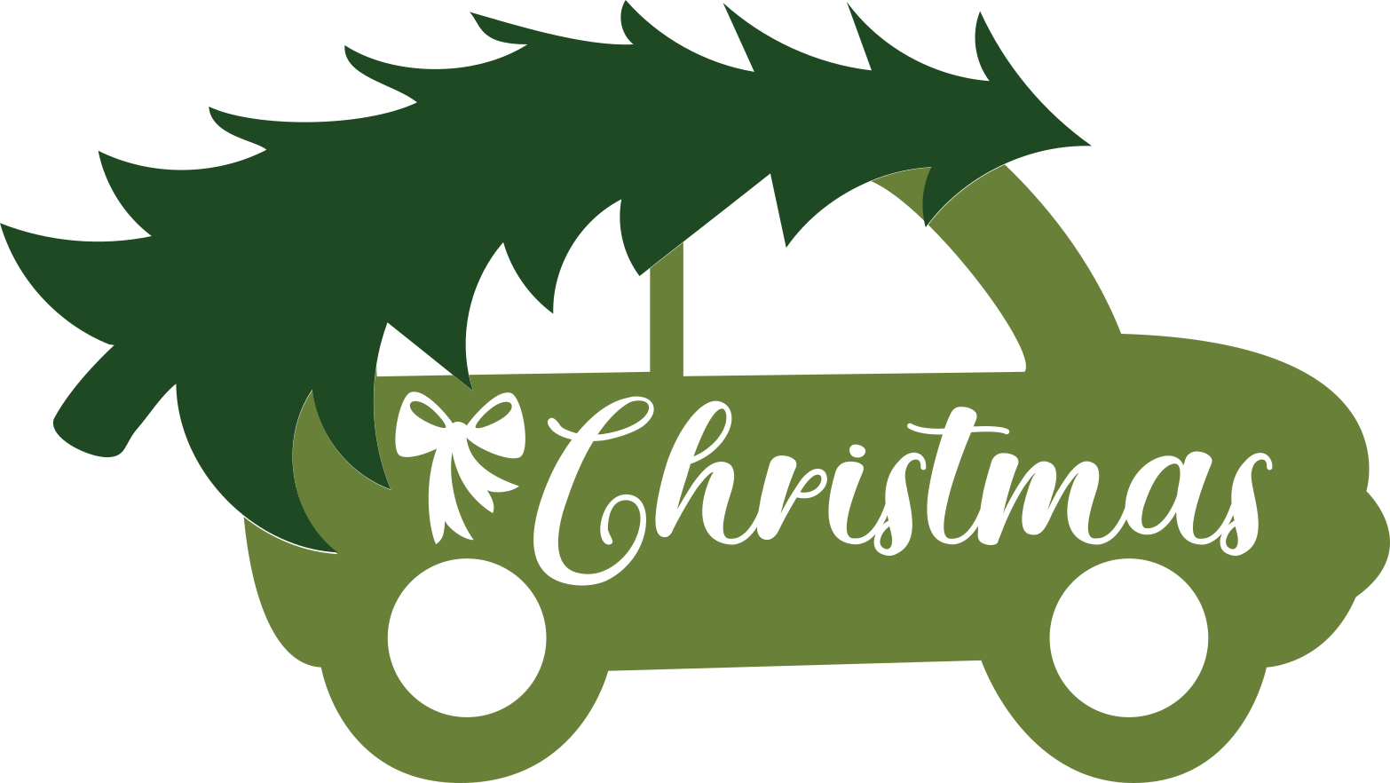 Christmas Car Vector Christmas Car Vector