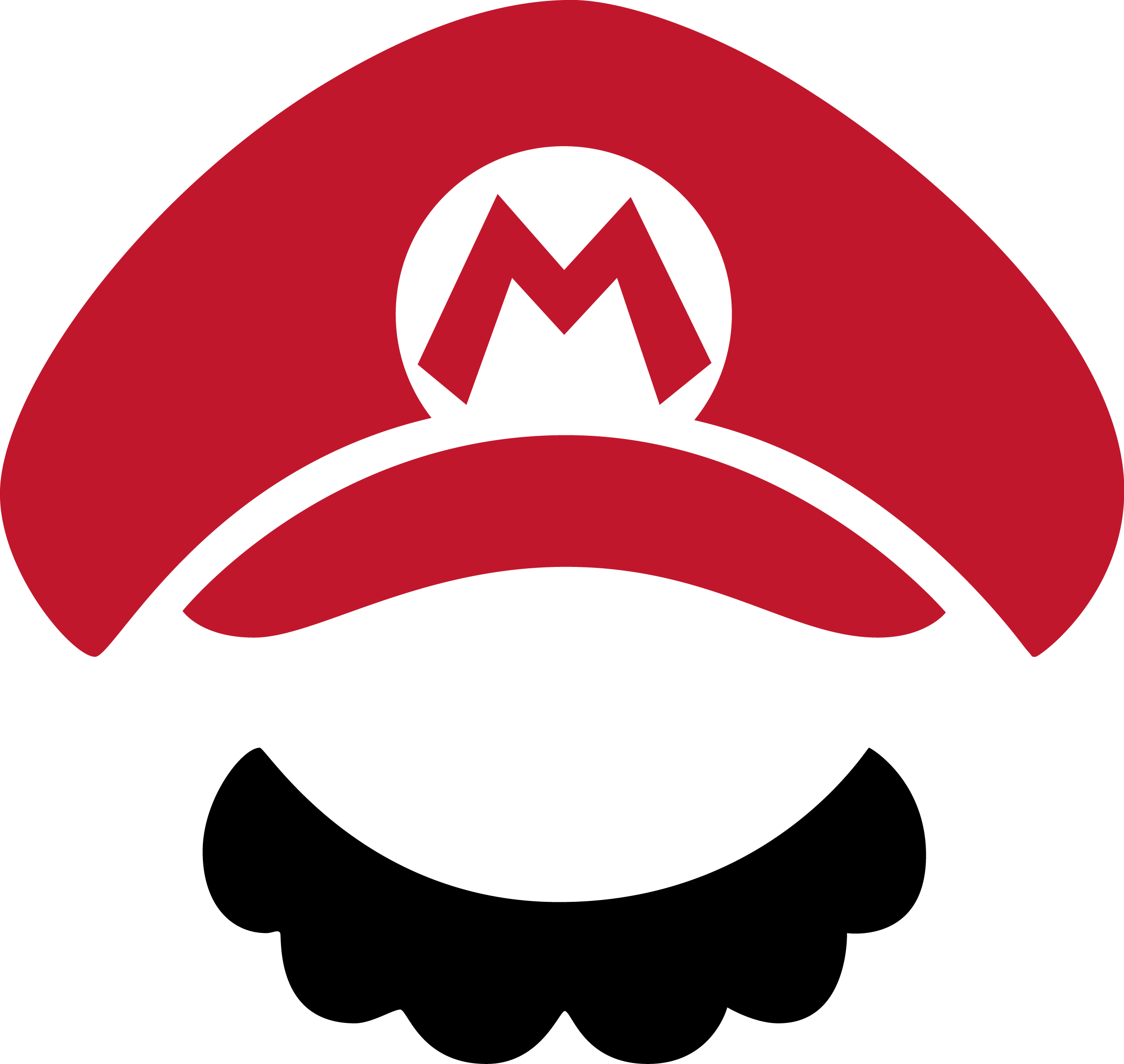 Super Mario Red Cap and Mustache Vector Super Mario Red Cap and Mustache Vector