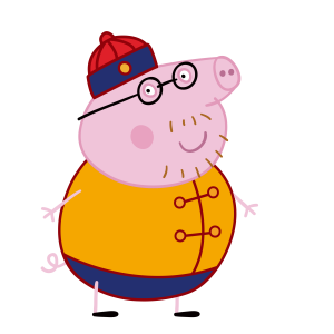 Peppa Pig Daddy Pig Vector 6