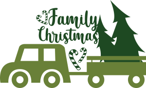 Family Christmas Vector