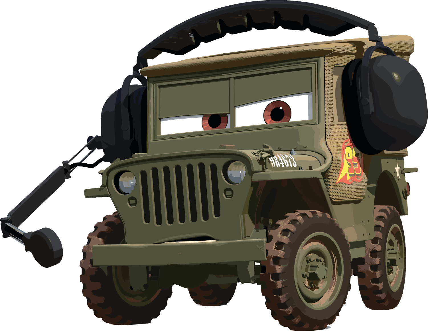 Disney Pixer Cars Sarge PNG SVG Disney Pixer Cars Sarge PNG SVG