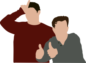 Friends Joey And Chandler Vector
