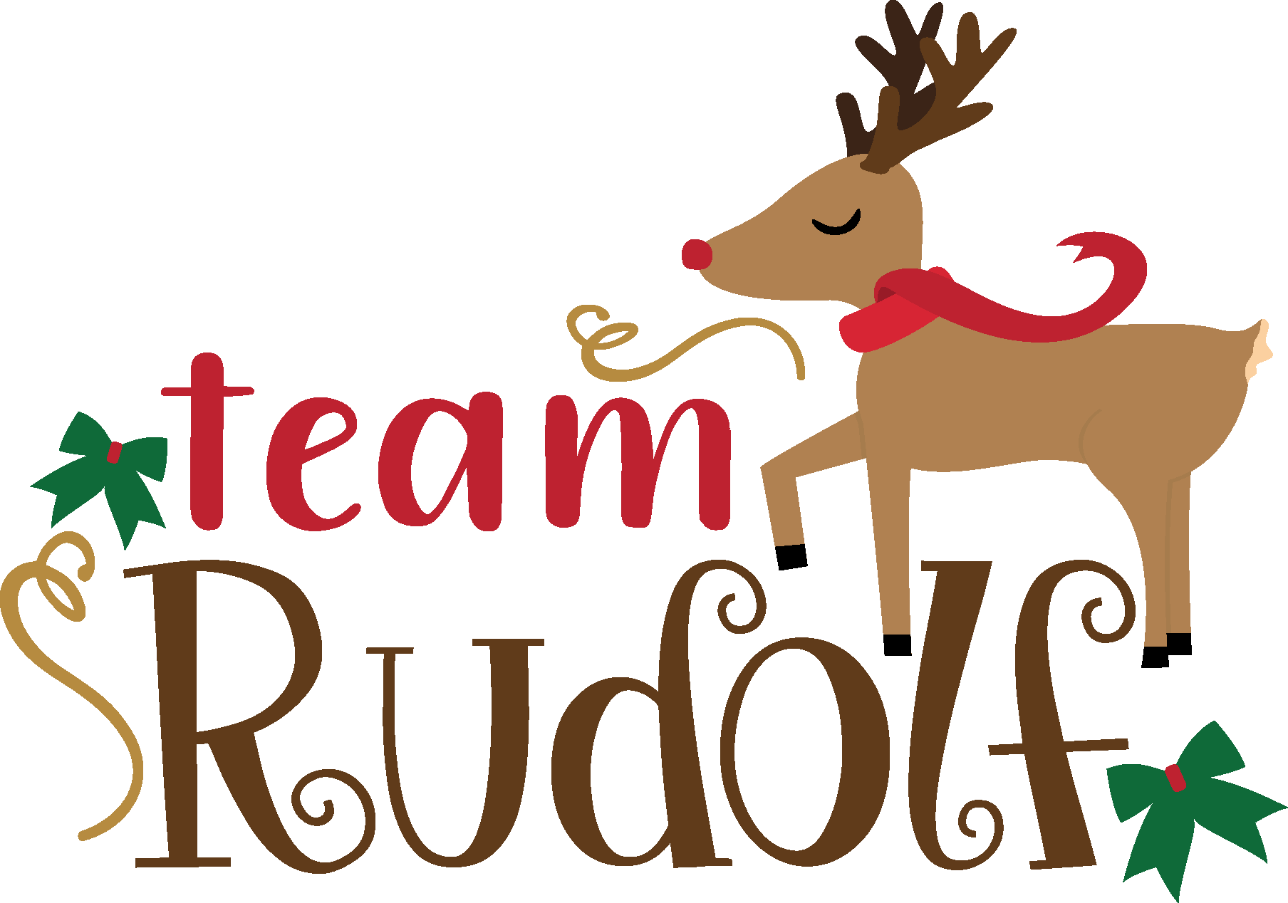 Christmas Team Rudolf Vector Christmas Team Rudolf Vector