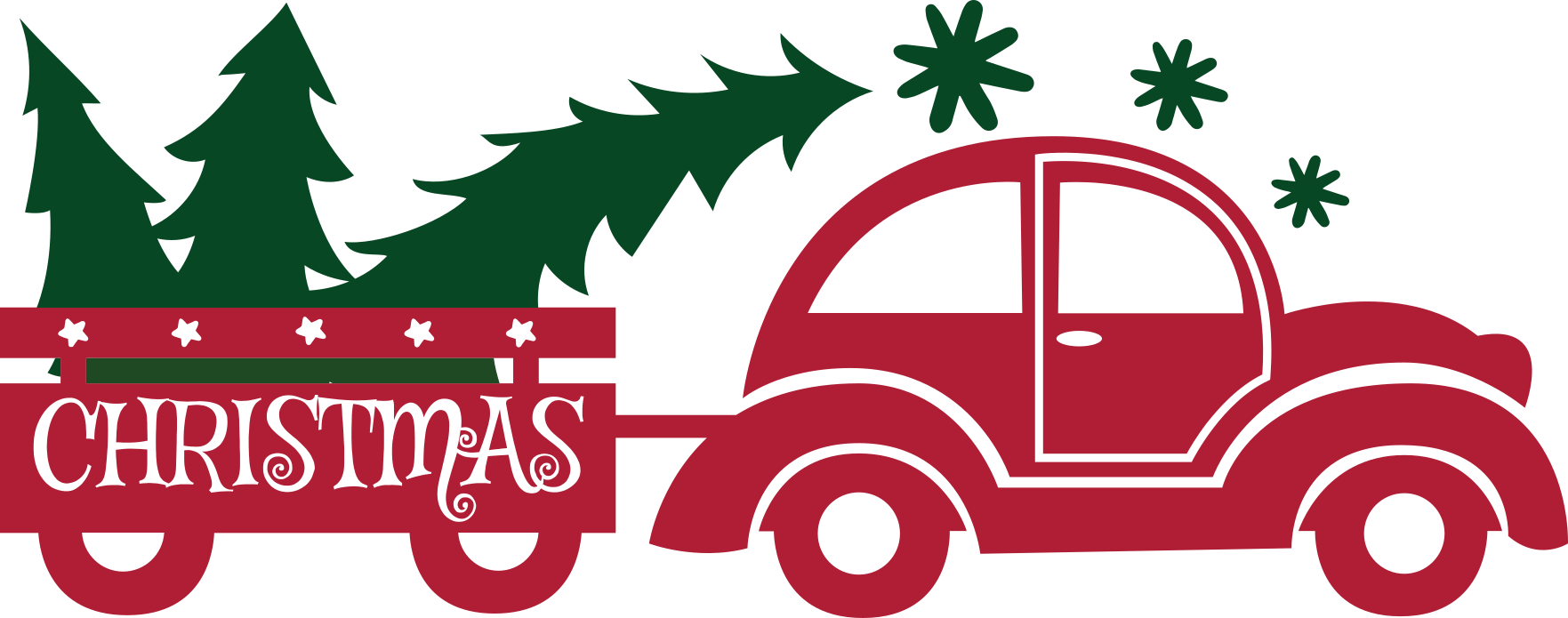 Christmas Car Vector Christmas Car Vector