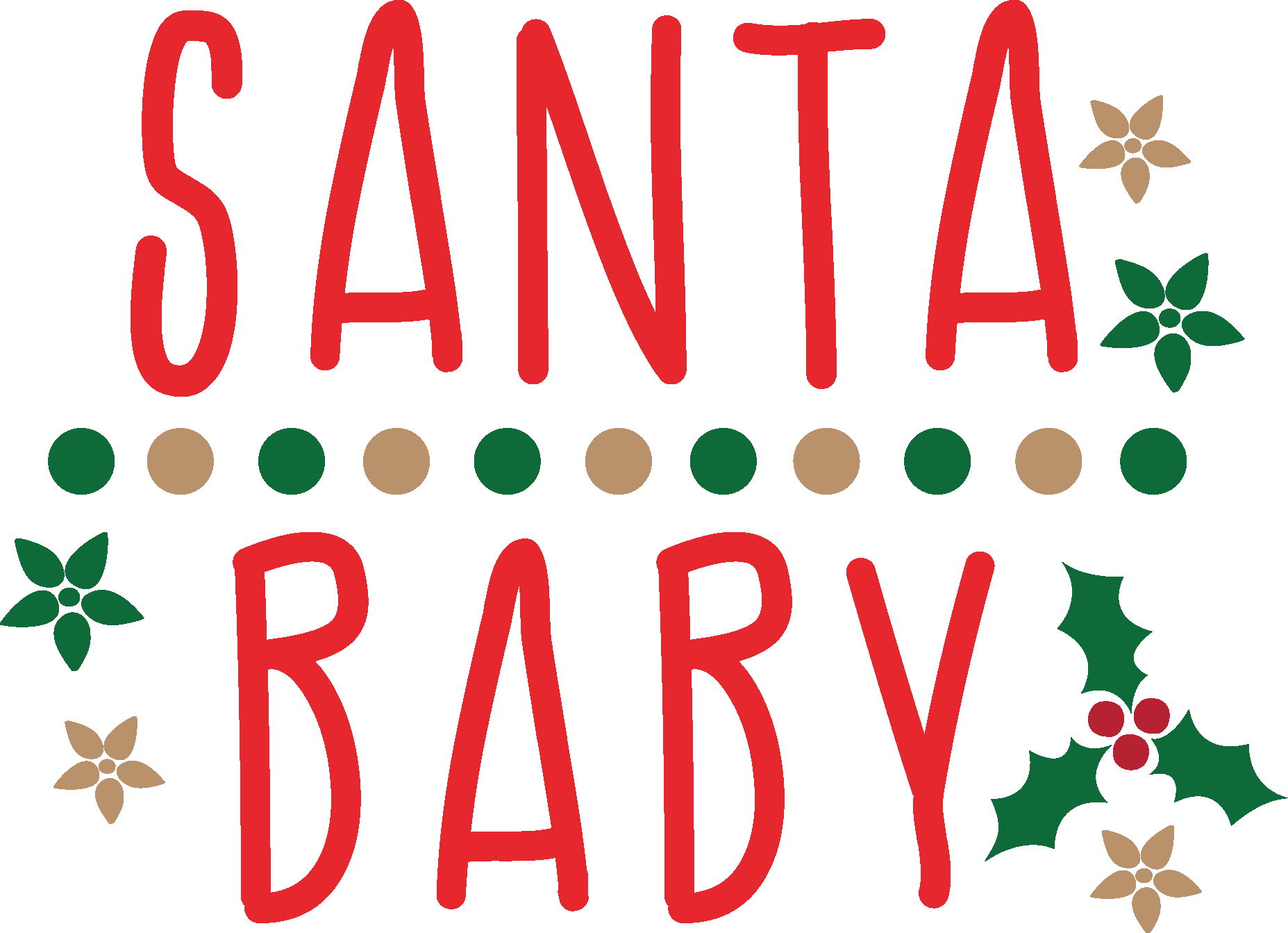 Christmas Santa Baby Vector Christmas Santa Baby Vector