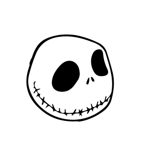The Nightmare Before Christmas Pumpkin Template 2