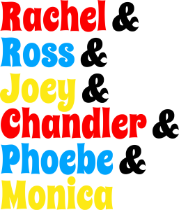 Friends Characters Name Vector