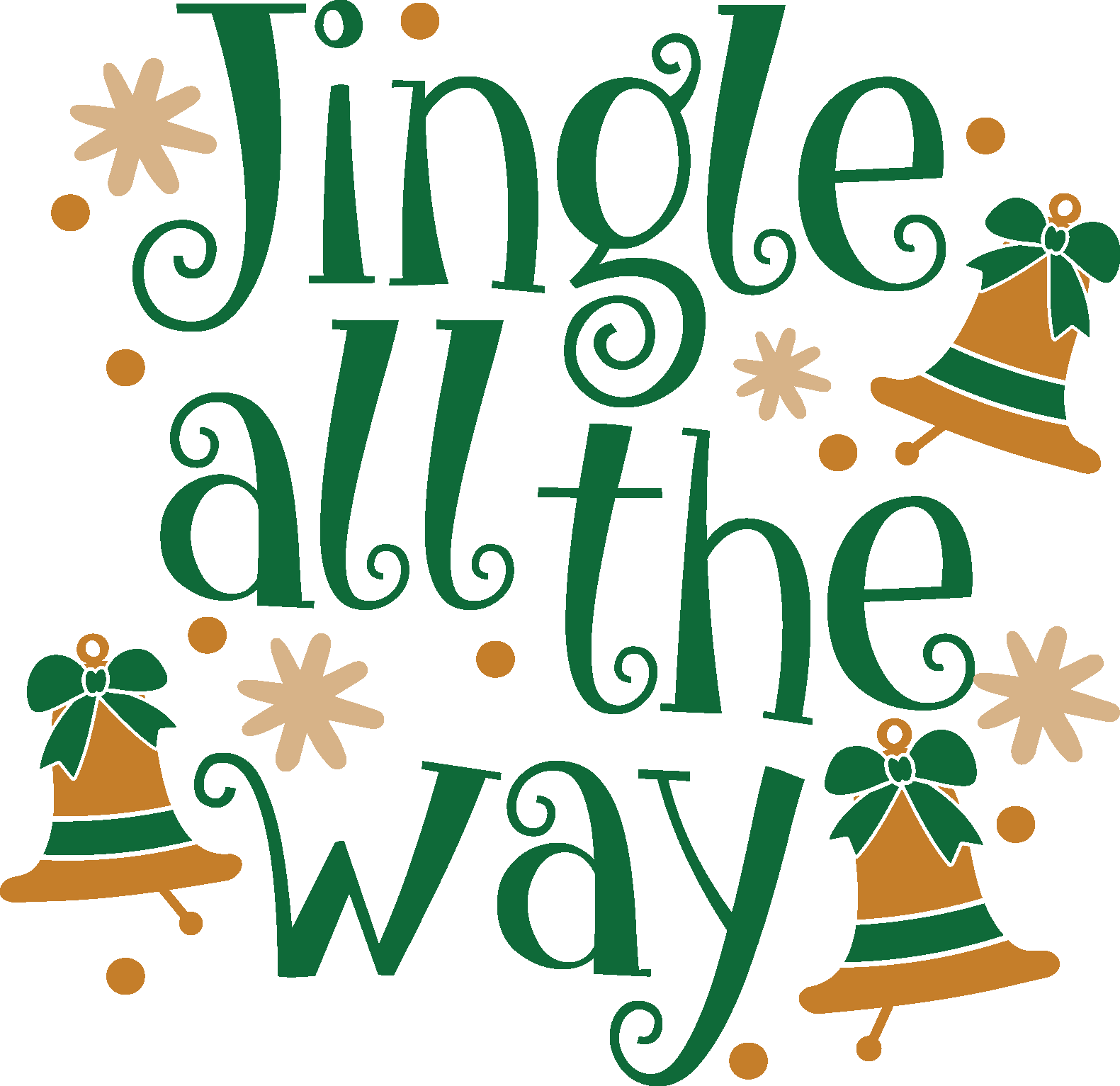 Merry Christmas Jingle all the Way Logo Vector Merry Christmas Jingle all the Way Logo Vector