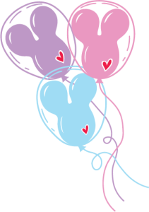 5 color baloons