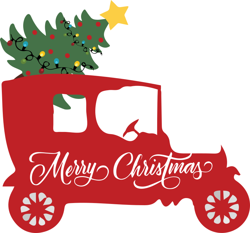 Merry Christmas jeep Logo Vector Merry Christmas jeep Logo Vector