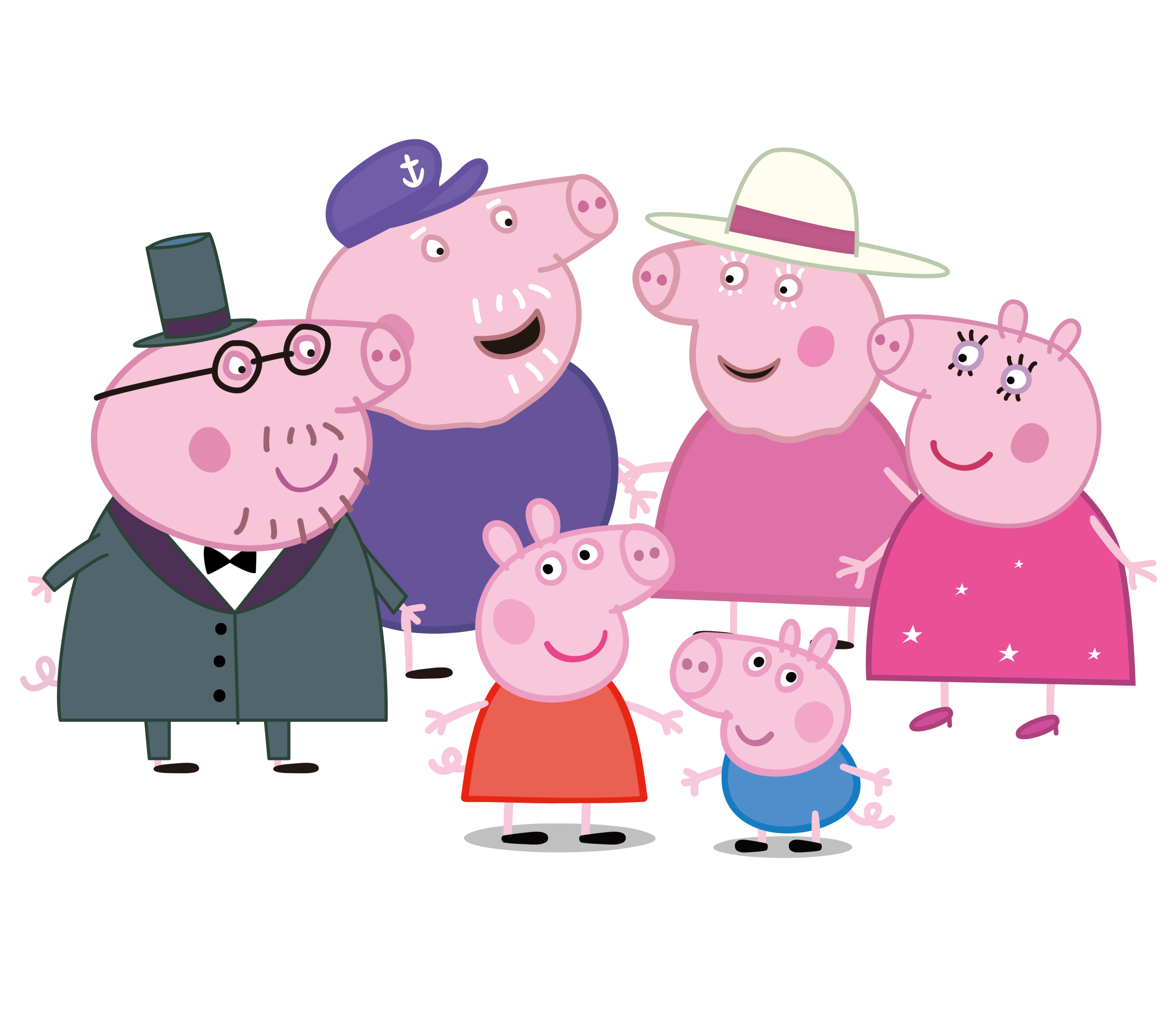 Peppa Pig and his Faimly Vector Peppa Pig and his Faimly Vector