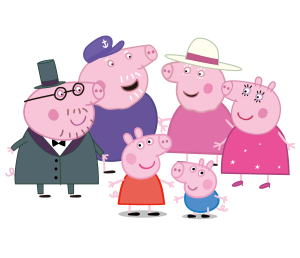 Peppa Pig Family Vector 2
