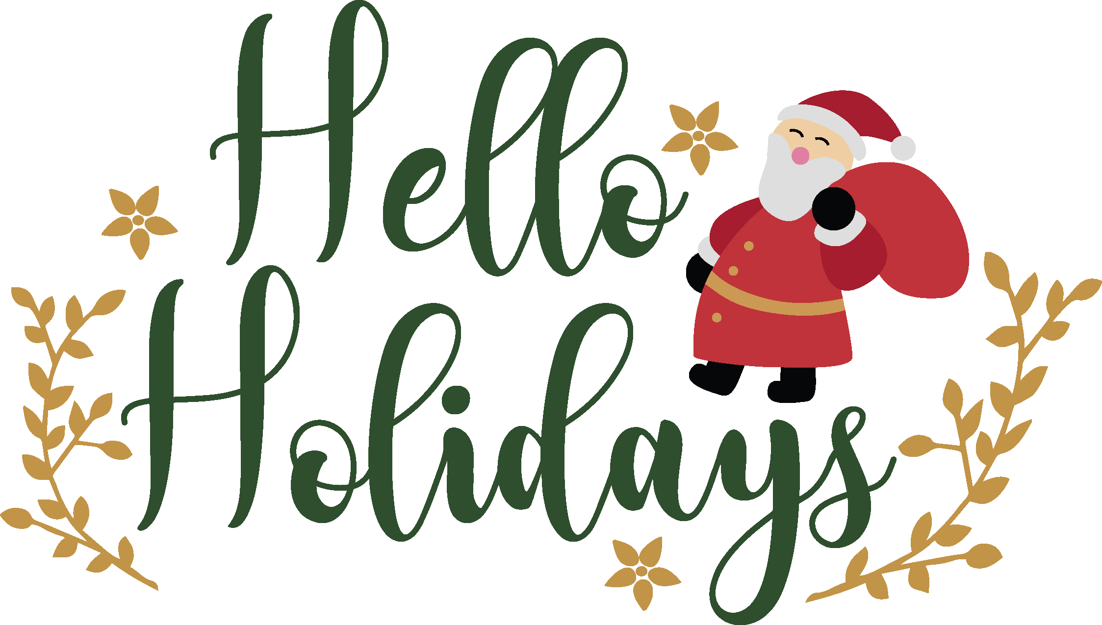 Christmas Hello Holidays Vector Christmas Hello Holidays Vector