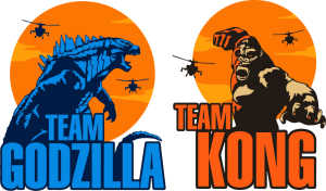 King Kong Godzilla Team Vector 4