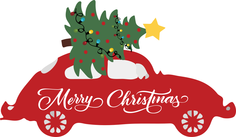 Merry Christmas Car Vector 11 Merry Christmas Car Vector 11