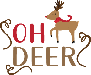 Christmas Oh Deer Vector 2