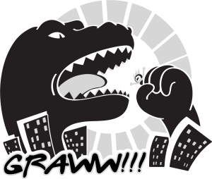 King Kong Godzilla Destroy City Vector