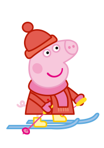 Peppa Pig Skating Vector 2