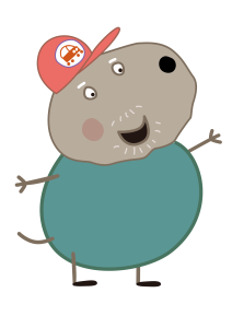 Peppa Pig Granddad Dog Vector