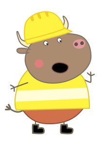 Peppa Pig Mr. Bull Vector