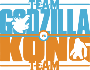 King Kong Godzilla Team 24 Vector