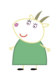 Peppa Pig Gabriella Goat Vector