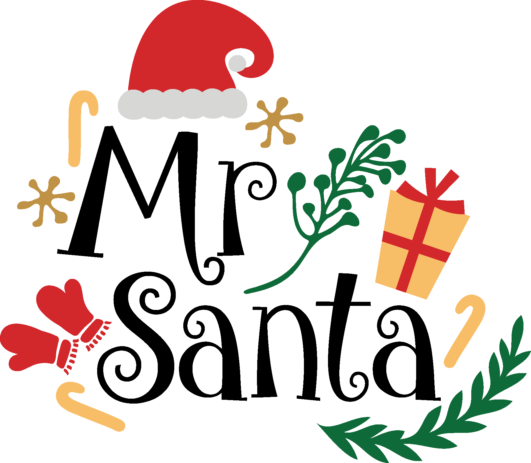 Christmas Mr Santa Vector Christmas Mr Santa Vector