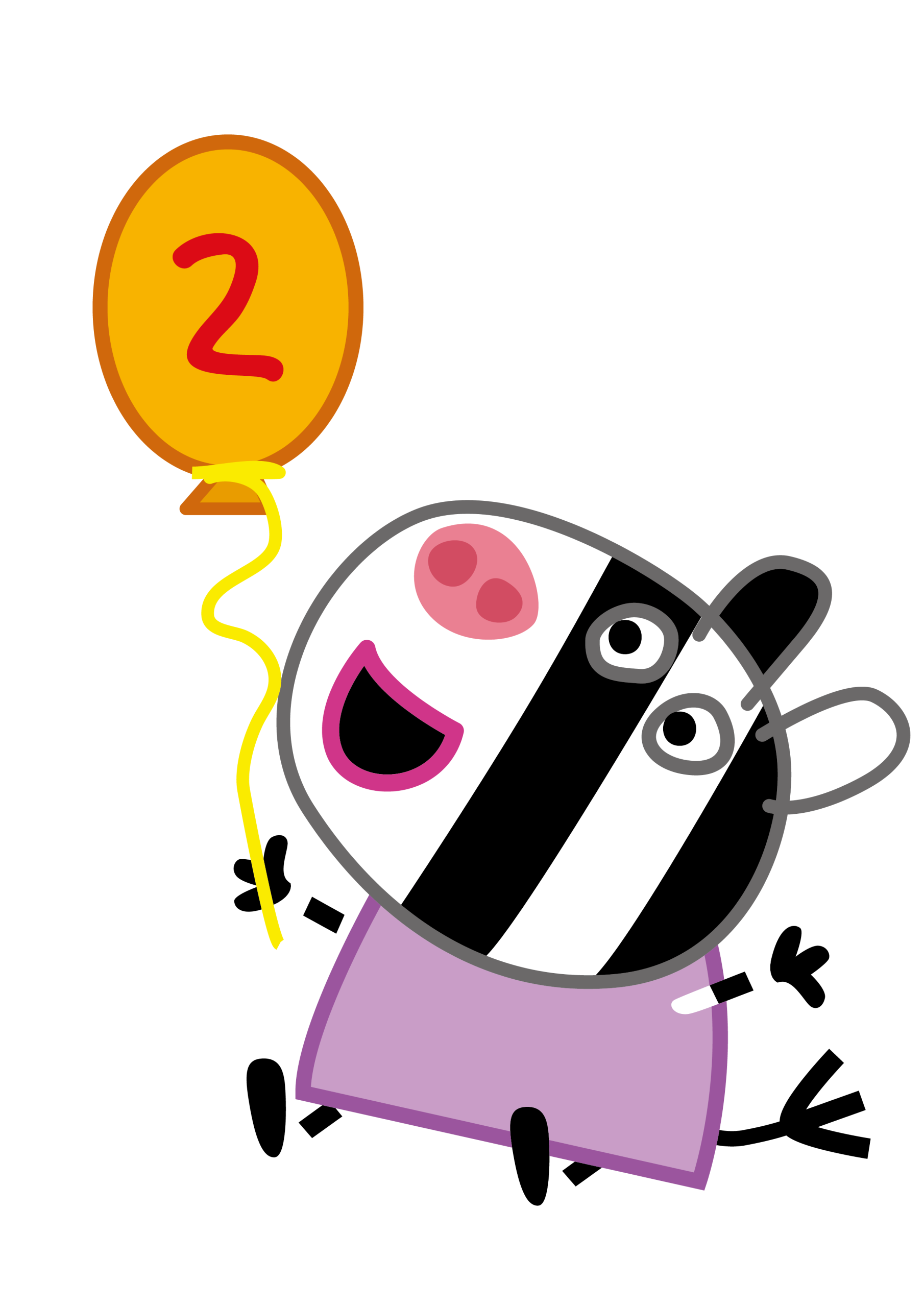 Peppa Pig Zoe Zebra Holding Balloon Vector Peppa Pig Zoe Zebra Holding Balloon Vector