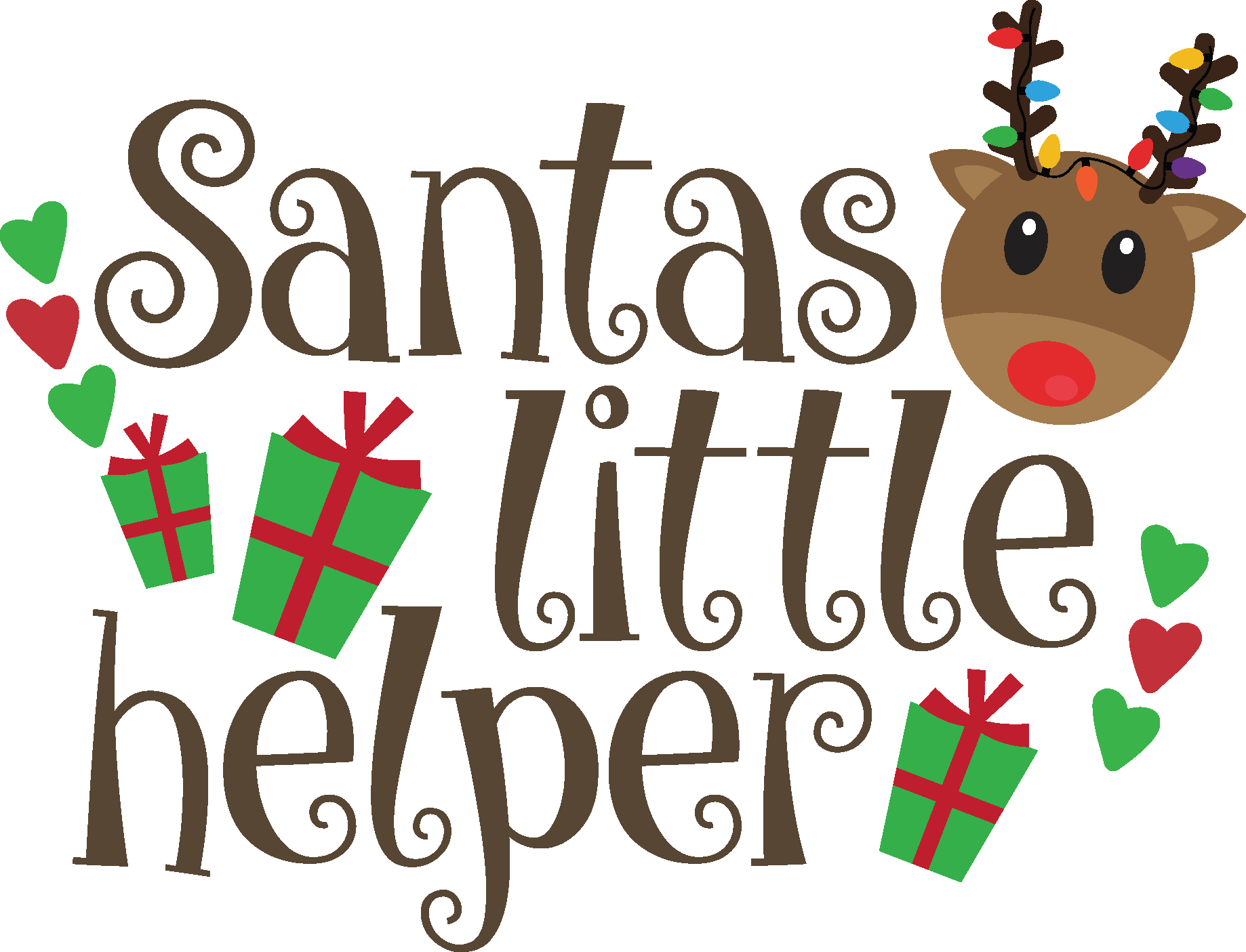 Christmas Santas Little Helper Vector 2 Christmas Santas Little Helper Vector 2