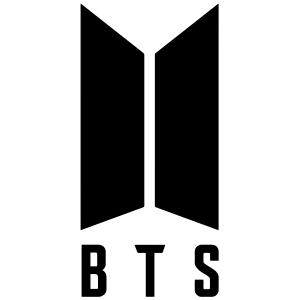 BTS Black Logo PNG SVG Vector