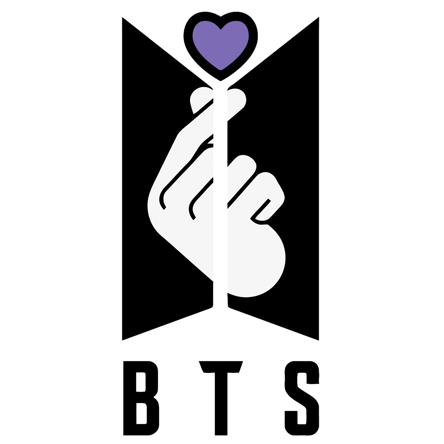 BTS Finger Heart Logo PNG SVG Vector 2 BTS Finger Heart Logo PNG SVG Vector 2