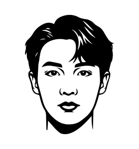 BTS J Hope Silhouette PNG SVG Vector
