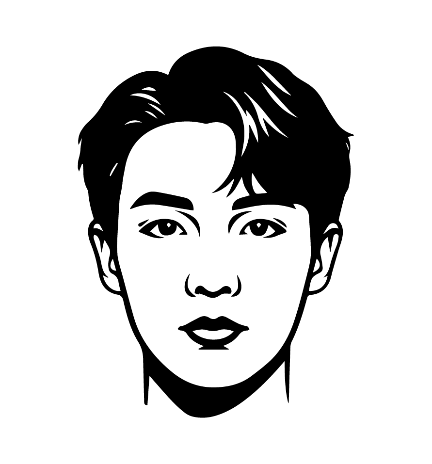 BTS J Hope Silhouette PNG SVG Vector BTS J Hope Silhouette PNG SVG Vector