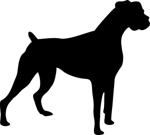 Boxer Silhouette Vector