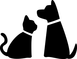 Cat and Dog Silhouette Vector