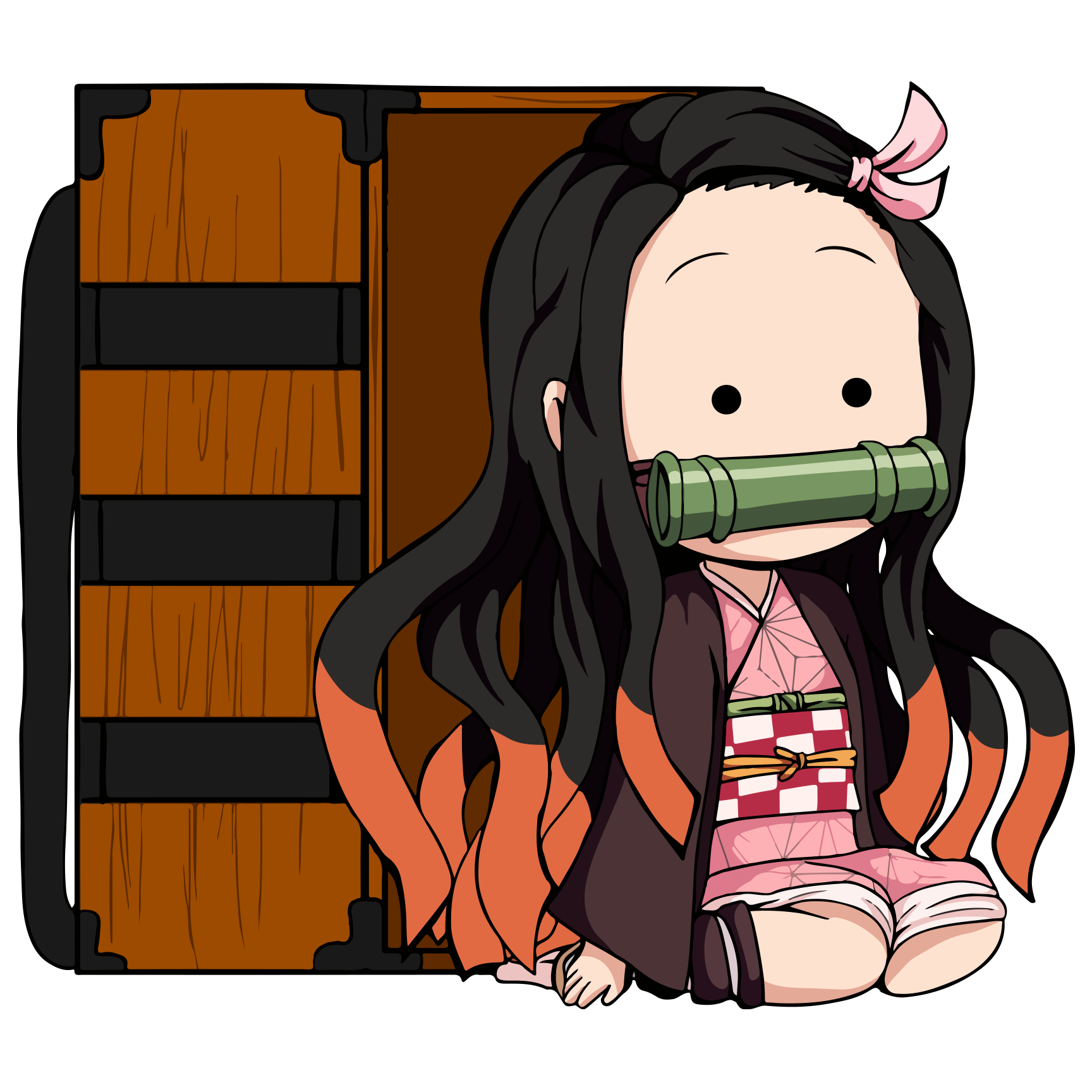 Demon Slayer Nezuko Kamado Bamboo Muzzle Vector Demon Slayer Nezuko Kamado Bamboo Muzzle Vector