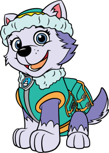 Paw Patrol Everest Happy Vector