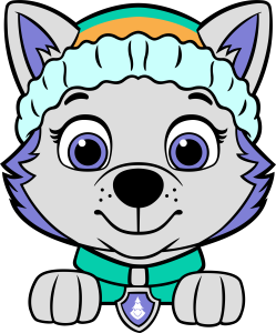 Paw Patrol Everest Head Vector 2