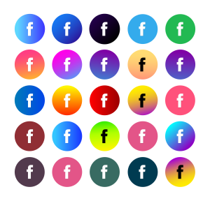 FaceBook App Icons Pack Vector