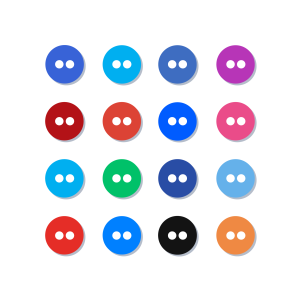 Flickr App Icons Pack Vector